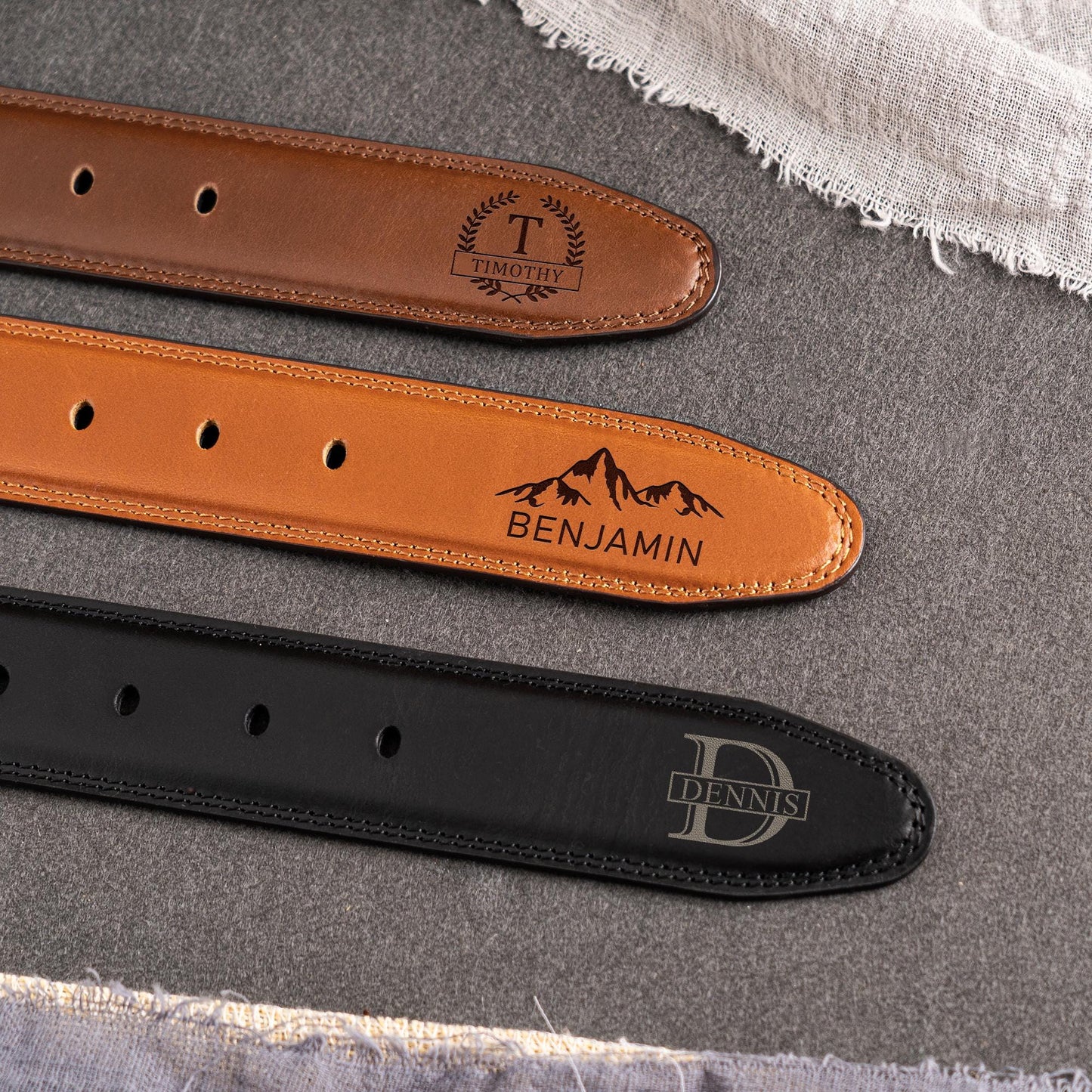 Personalized Mens Leather Belt, Custom Leather Belt for Dad, Christmas Gift for Boyfriend, Unique Gift for Husband, Anniversary Gifts Belt