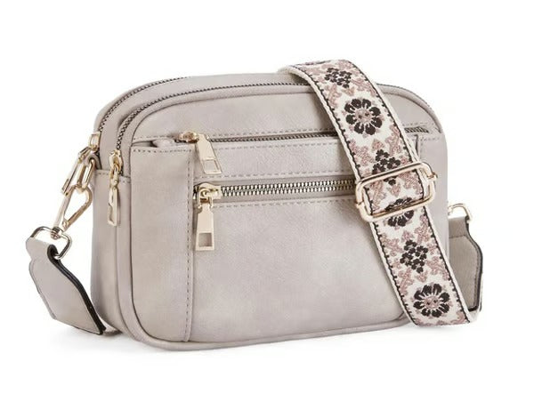 Handmade Colorful Straps Crossbody Leather Bags & Purse