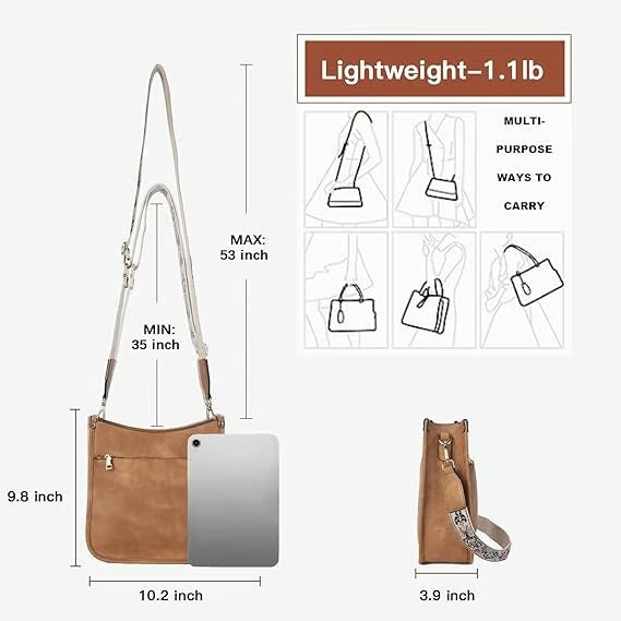 Colorful Straps Crossbody Leather Bags