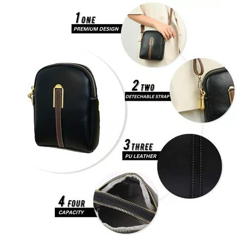 Pattern Crossbody Shoulder Bag