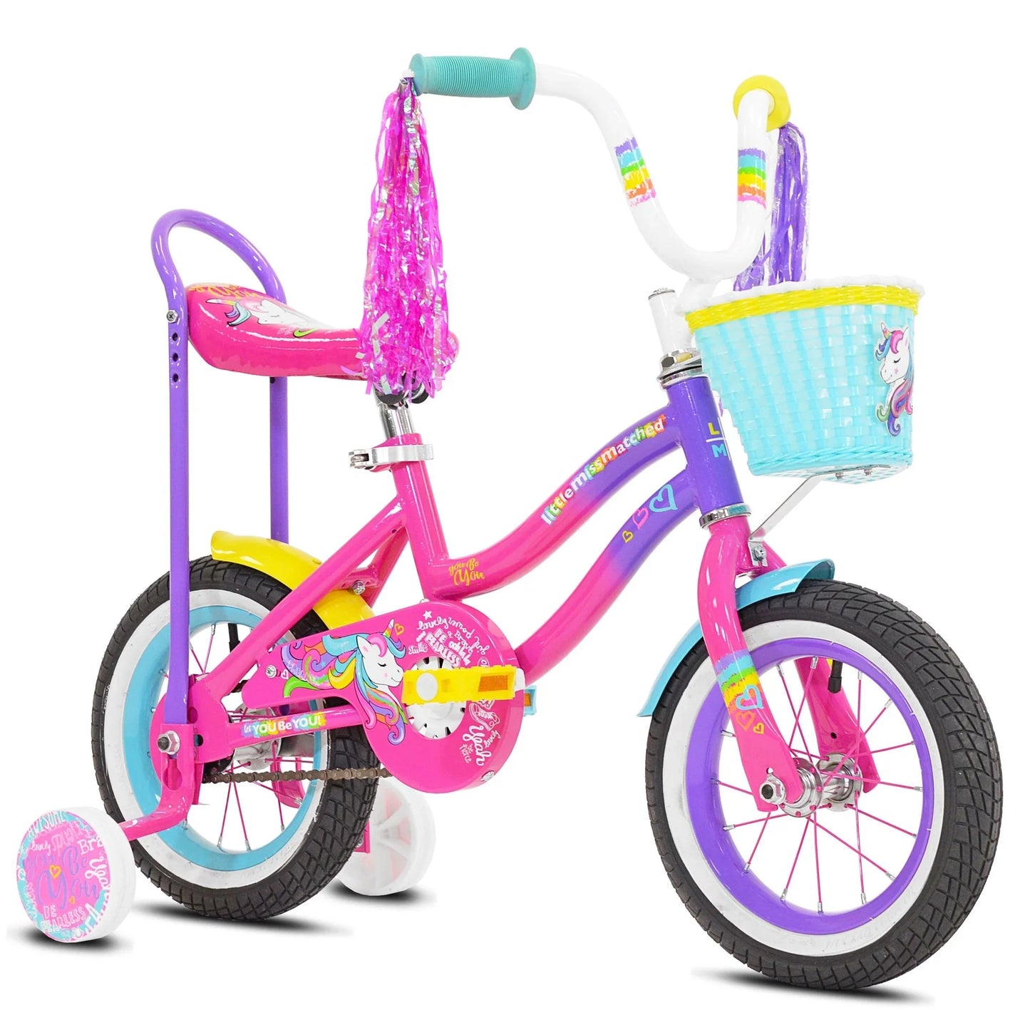 12 inches Unicorn Bike，Pink and Purple