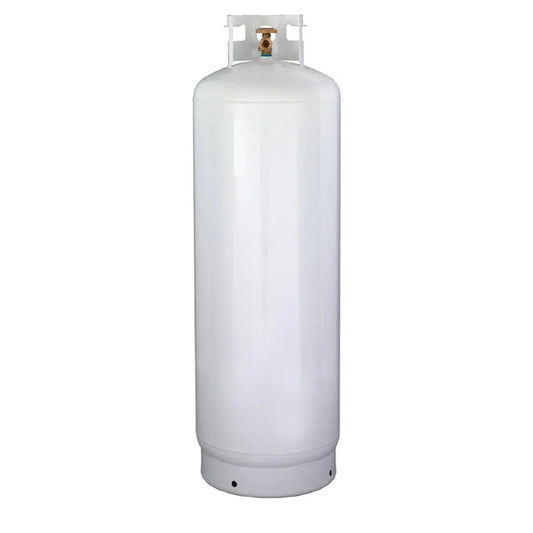 100LB (23 Gal) Multi-Valve Propane Tank with High Capacity Filler, Great for Mixed Heating Systems, Home fireplaces, Dryers and Grills