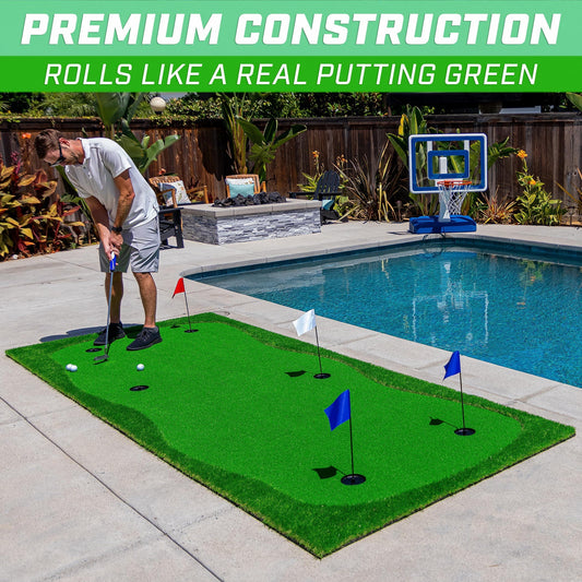 12'x5' Golf Putting Green for Indoor & Outdoor Putting Practice