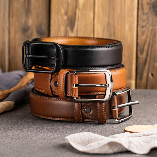 Personalized Mens Leather Belt, Custom Leather Belt for Dad, Christmas Gift for Boyfriend, Unique Gift for Husband, Anniversary Gifts Belt